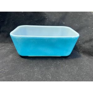Vintage Pyrex 502-B Blue Refrigerator Dish